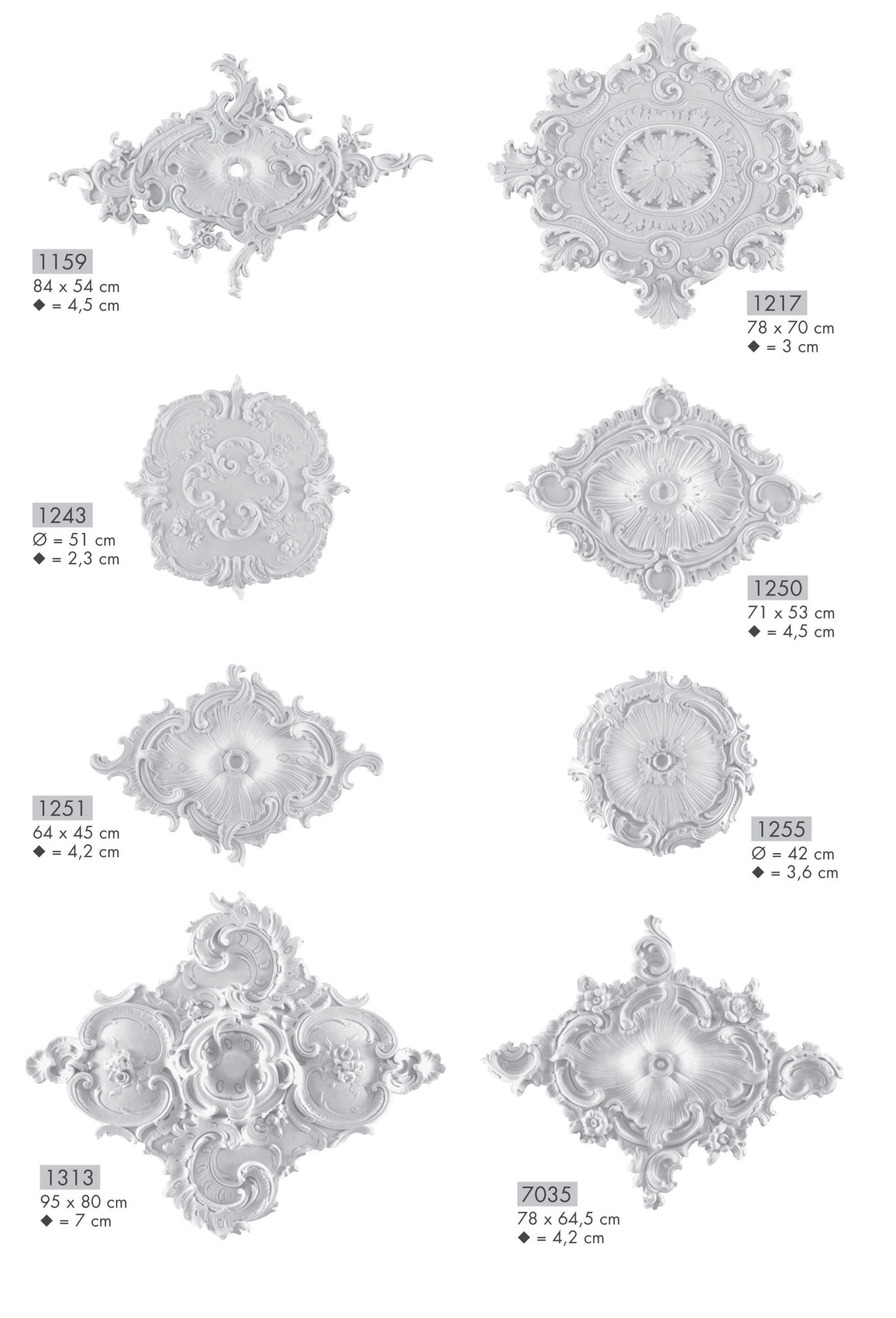 Rosetten Deckenstuck StuckDekor Chaudot KunstStuck Atelier