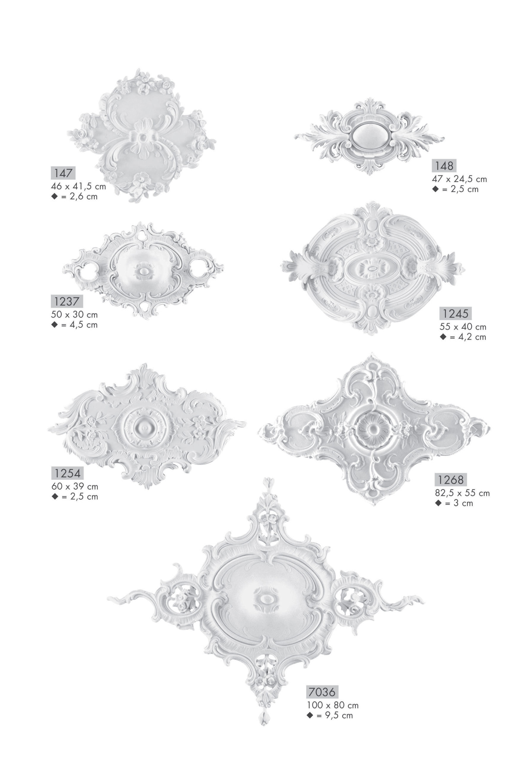 Rosetten Deckenstuck StuckDekor Chaudot KunstStuck Atelier