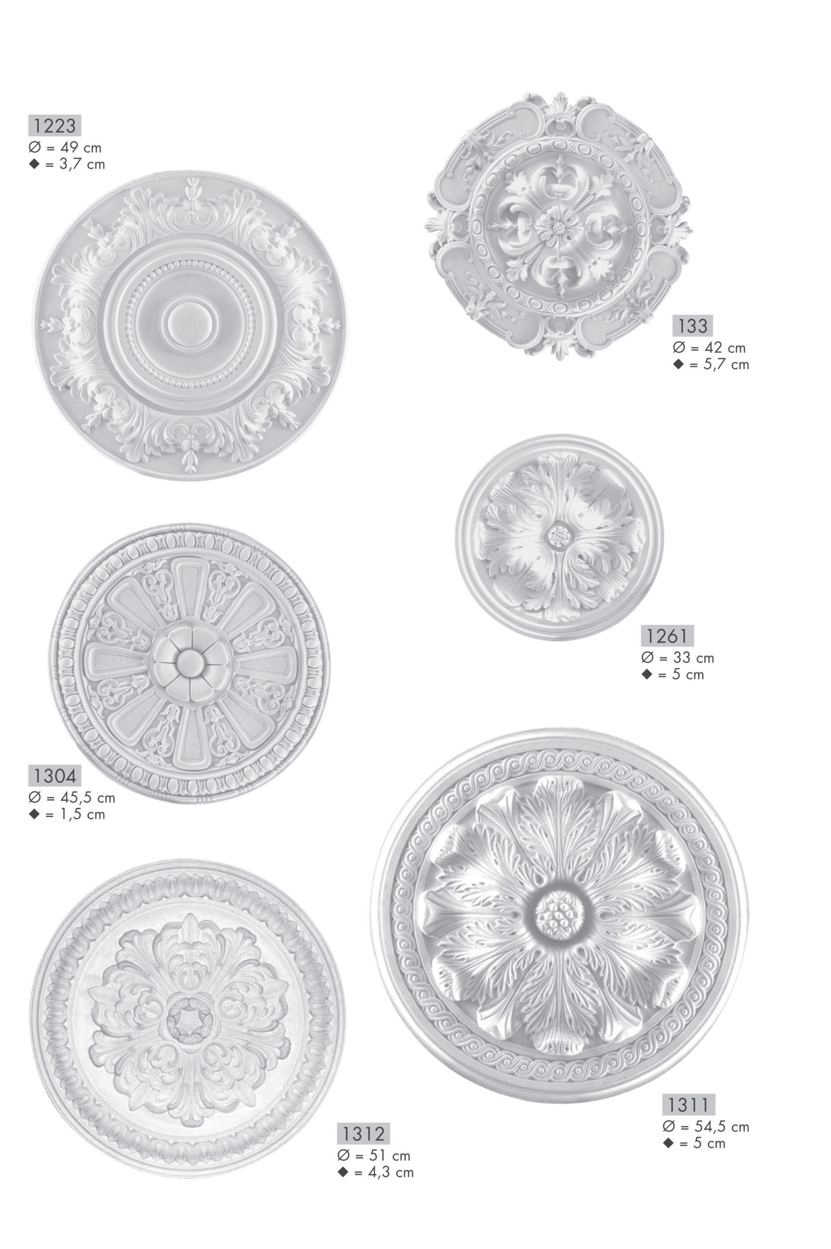 Rosetten Deckenstuck StuckDekor Chaudot KunstStuck Atelier