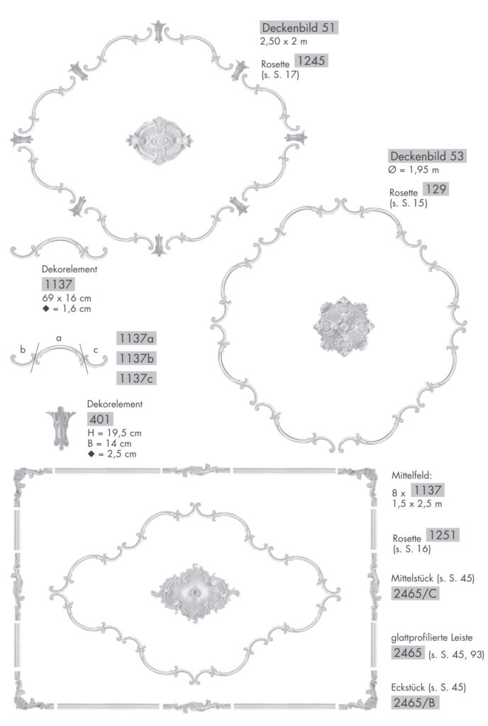 Wand und Deckenbilder - Stuck-Dekor Chaudot Kunst-Stuck Atelier