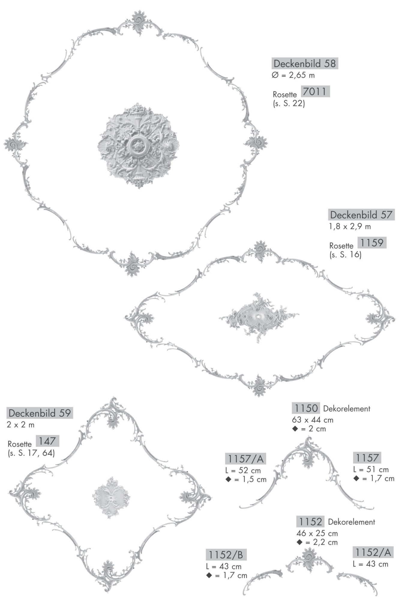 Wand und Deckenbilder - Stuck-Dekor Chaudot Kunst-Stuck Atelier