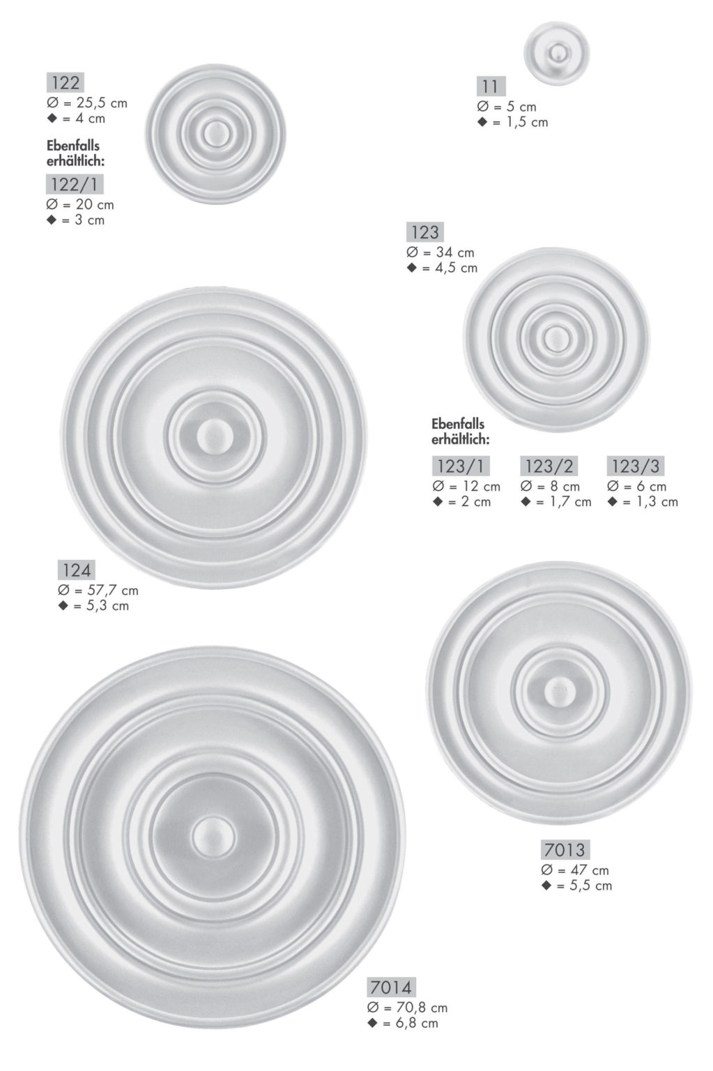 Rosetten Deckenstuck StuckDekor Chaudot KunstStuck Atelier